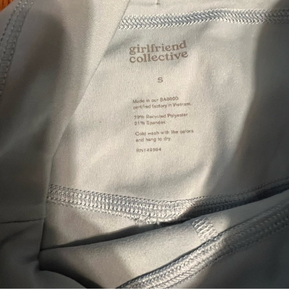 Girlfriend Collective Diana Sky Drawstring Shorts Sz S - Picture 6 of 8